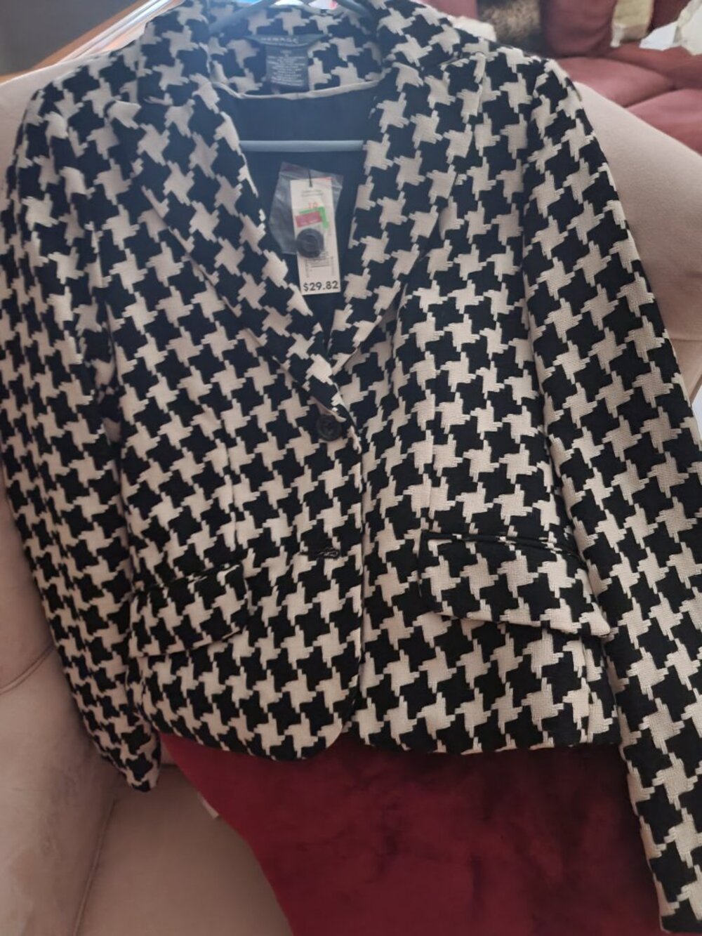 Checkered Blazer